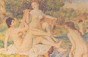 Pierre Renoir Bathers painting